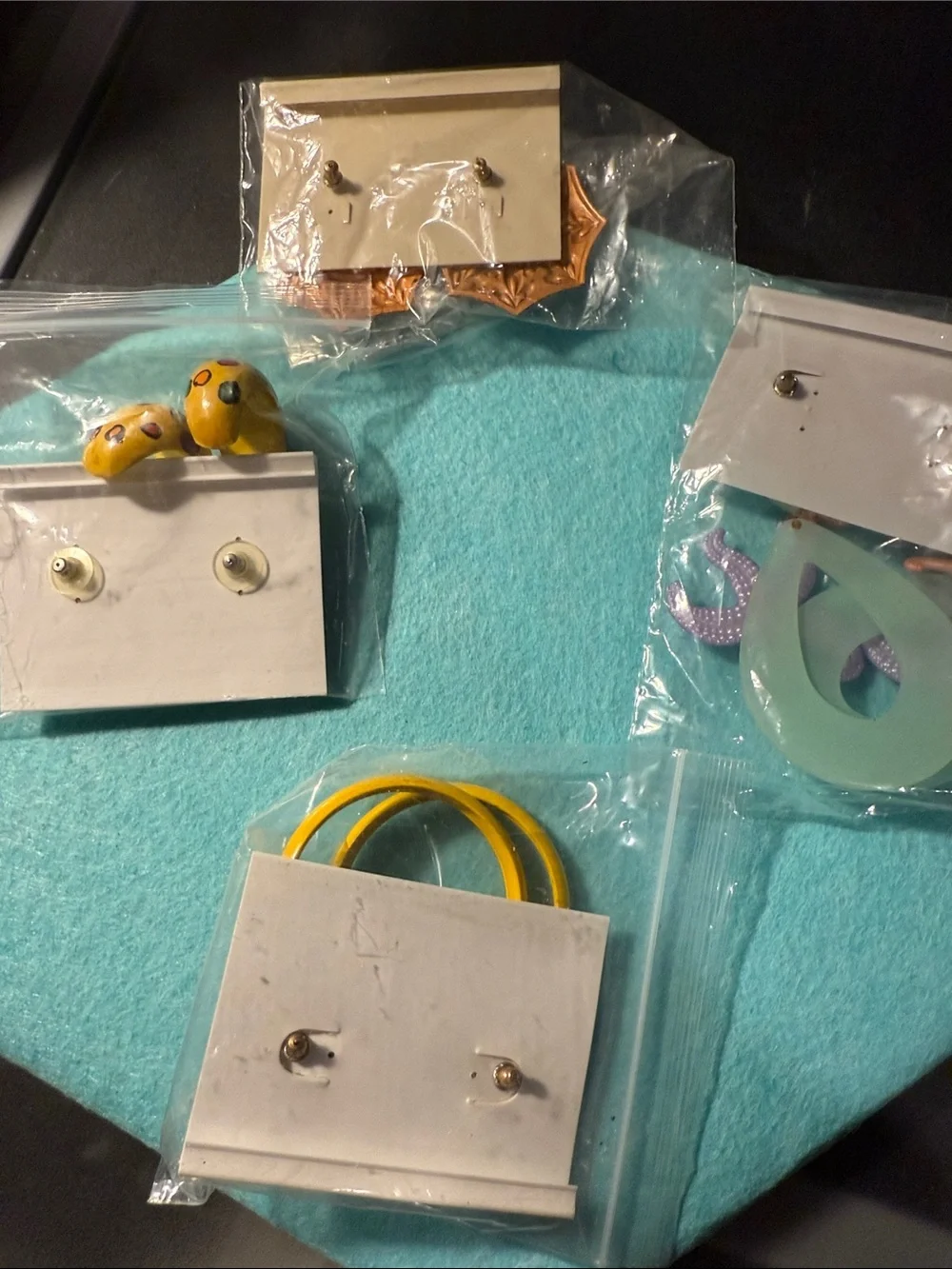 Women’s Colorful Earrings Variety Pack — Lot of 4- Vintage